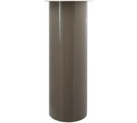 Bougeoir fait à la main en fer CIRE 25x25x60 taupe et or