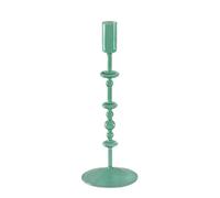 Bougeoir Fin en Verre for Bougie, décoration d'intérieur, Support de Table, créative Décoration de Table de Noël(Green L)