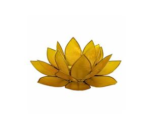 Bougeoir Fleur de Lotus 3ème Chakra | Chakra du Plexus Solaire