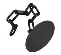 Bougeoir Gothique Vintage en Fer Noir, Support Pilier Stable