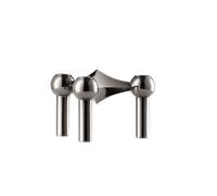 Bougeoir H6.5 Chrome Noir