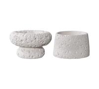 Bougeoir House Nordic (x2) Gris 10,5x6,8 cm / 11,8x7,2 cm