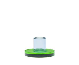 Bougeoir Hubsch Interior Astra small Bleu 7x3,5 cm