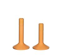 Bougeoir Hubsch Interior Kindred (x2) Orange Ø 10xh15 cm / Ø 10xh18 cm