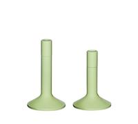 Bougeoir Hubsch Interior Kindred (x2) Vert Ø 10xh15 cm / Ø 10xh18 cm