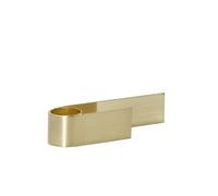Bougeoir Hubsch Interior Roll Doré 3x12x2 cm