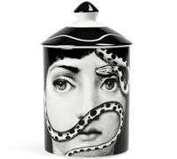 Bougeoir italien fabriqué à la main - Vase d'art moderne avec motif visage féminin, pot d'aromathérapie, décoration de table élégante pour la maison ou le bureau (joli visage)