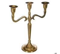 Bougeoir métal doré H27cm - Atmosphera createur d'interieur