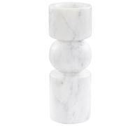 Bougeoir Minimaliste en Marbre Forme Irrégulière Décoration Blanc Ioannina