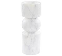 Bougeoir Minimaliste en Marbre Forme Irrégulière Décoration Blanc Ioannina