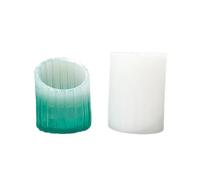 Bougeoir Moule Pots De Fleurs Moule Cylindre En Forme De Porte-Crayons Moules Fait Main Réutilisable Silicone Époxy Moules Bijoux Conteneur Fournitures