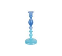 Bougeoir moyen Present Time Grato Mecer Bleu 9x22,5x9x9 cm