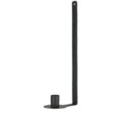 Bougeoir mural en métal noir H : 30 cm Ib Laursen