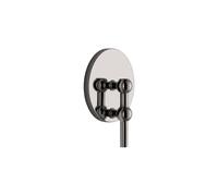 Bougeoir Mural H14,5 Chrome Noir