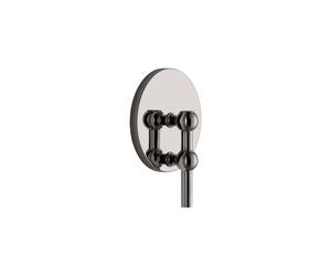 Bougeoir Mural H14,5 Chrome Noir