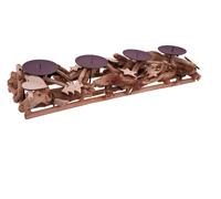 Bougeoir Noël, bois flotté pour 4 bougies