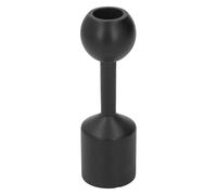 Bougeoir Noir en Bois Vintage Colonne Roman Design Decorative Candlestick Stand pour Tables à Manger Salons en Bois Massif 4.2x4.2x13,5 cm