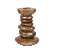Bougeoir Pole To Pole Cairn Doré 6x8x11 cm