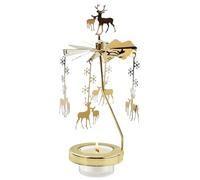 Bougeoir Porte-Bougie Centre de Table Rotatif à Angle pour Noël | Carrousel À Bougies Parfumées Décor De Bureau Pour Maison Salon Chambre Bureau Bar Saint-Valentin Mariage Et Méditation D