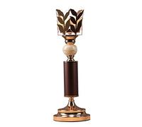 Bougeoir rétro Bougeoir créatif Light Luxury Table Table Decoration Romantic Candle Light Dîner Metal Ceramic Candle Holder Candlesticks (Taille: A)