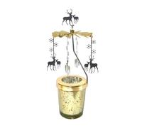 Bougeoir Rotatif - Ornement Carrousel Chat Lune, Présentoir Décoratif Rotatif Pour Bougie Chauffe-plat | Le Design Réfléchissant Élégant Ajoute Une Ambiance Chaleureuse Pendant Les Soirées De Vacances