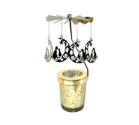 Bougeoir rotatif rotatif - Bougeoir archange - Bougeoir rotatif - Bougeoir rotatif - Décoration de Noël pour centres de table