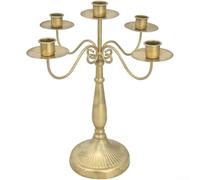 Bougeoir rustique en fer de style vintage, avec simple, trois ou cinq bougeoirs pour événement et pour mariage (F)