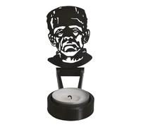 Bougeoir silhouette d'Halloween - Ornement de projection de chandelier sur le thème de l'horreur | Maison effrayante, hôtel, décoration de fête pour Halloween, ambiance de bar gothique, éclairage fest