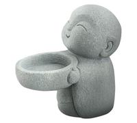 Bougeoir Statue Décorative Petite, Bouddha en Résine pour Table