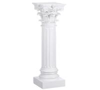Bougeoir Style Vintage Simple en Résine Blanc Colonne Romaine