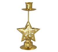 Bougeoir sur Le Thème De Noël Bougeoir Conique en Fer Creux Étoile Arbre Coeur Chandelier pour Célébration Famille Festival Centres Table Chandelier