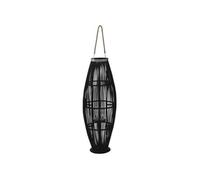 Bougeoir Suspendu Bambou Noir 95 cm Décoration Bougies Photophore vidaXL