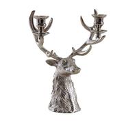 Bougeoir tête de cerf en aluminium