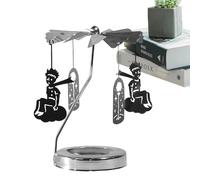 Bougeoir tournant | Bougie Parfumée Chandelier Rotatif à Plateau Rond Thermique | Lanterne tournante de décor de bureau d'atmosphère de dîner, chandelier tournant chauffé par carrousel pour la salle à