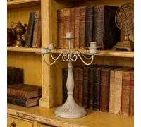 Bougeoir vintage simple à trois cinq têtes, bougeoir en fer pour dîners de fête de mariage (E)