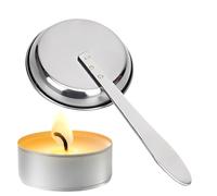 Bougeoirs à longue poignée | en acier pour bougies - Résistant à la chaleur portable pour extérieur, feu de camp pique-nique