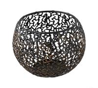 Bougeoirs dans une superbe finition dorée avec des motifs détaillés pour rehausser le style de décoration (noir)
