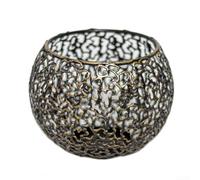 Bougeoirs dans une superbe finition dorée avec des motifs détaillés pour rehausser le style de décoration (noir et or)