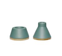 Bougeoirs Hubsch Interior Mix (x2) Vert 9x5/9x8 cm
