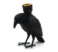Bougeoirs - Photophore Noir | Bougeoir en Forme de Corbeau, décorations effrayantes d'halloween pour banquets, fêtes, balcons, Porche, hôtel, Chambre à Coucher, Appartement, Support d'halloween