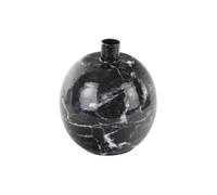 Bougeoirs, photophores Present Time MARBLE LOOK Noir Unique