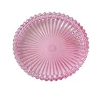 Bougeoirs Pilier De 3.94 Pouces sous-Verres en Verre Assiette Et Plateau Décoratifs Assiettes Transparentes pour Centres De Table Supports De Pilier