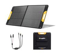 BougeRV 100W Panneau Solaire Pliable, 25% Efficacité N-Type, pour Batterie 173Wh/277Wh, Fibre de Verre, Étanche IP65, pour Station Énergétique, Camping, Extérieur, Jardin