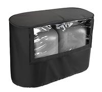 BougeRV Housse de réservoir de propane pour remorque de véhicule récréatif, visible pour double réservoir de 9 kg, housse de rechange imperméable Oxford 600D pour VR, remorque/camping-car, accessoires