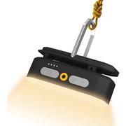 BougeRV Lampe de camping avec capteur de lumière rechargeable 3200 mAh, 380 lumens, lanterne de camping avec crochet et aimant, pour camping, voyage, urgence, noir