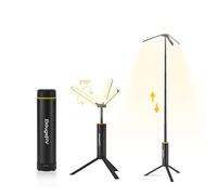 BougeRV T1 Lampe de Camping Rechargeable 15600mAh, 3000 LM, Lanterne Télescopique 1,68 m, Hauteur et Angle Réglables, Charge Rapide 2,5h, Étanche IPX5, Éclairage pour Camping, Chantier, Survie, Voyage