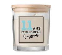 Bougie 11 ans et plus beau que jamais | Candle | Idée Cadeau Anniversaire Fête Original Famille Travail Départ Collègue Retraite Noël