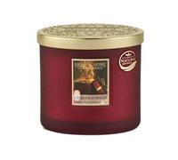 HEART & HOME - Bougie Parfumée à Base de Cire Naturelle de Soja pour la Maison - Ellipse 2 mèches Magie de Noël - Durée de combustion 40h - Cadeau, Décoration et Parfum pour la Maison - Pot en verre