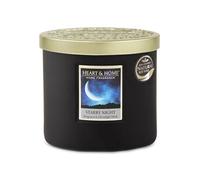 Bougie 2 mèches Ellipse Nuit Etoilée - Heart and Home