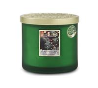 HEART & HOME - Bougie Parfumée à Base de Cire Naturelle de Soja pour la Maison - Ellipse 2 mèches Sapin de noël - Durée de combustion 40h - Cadeau, Décoration et Parfum pour la Maison - Pot en verre